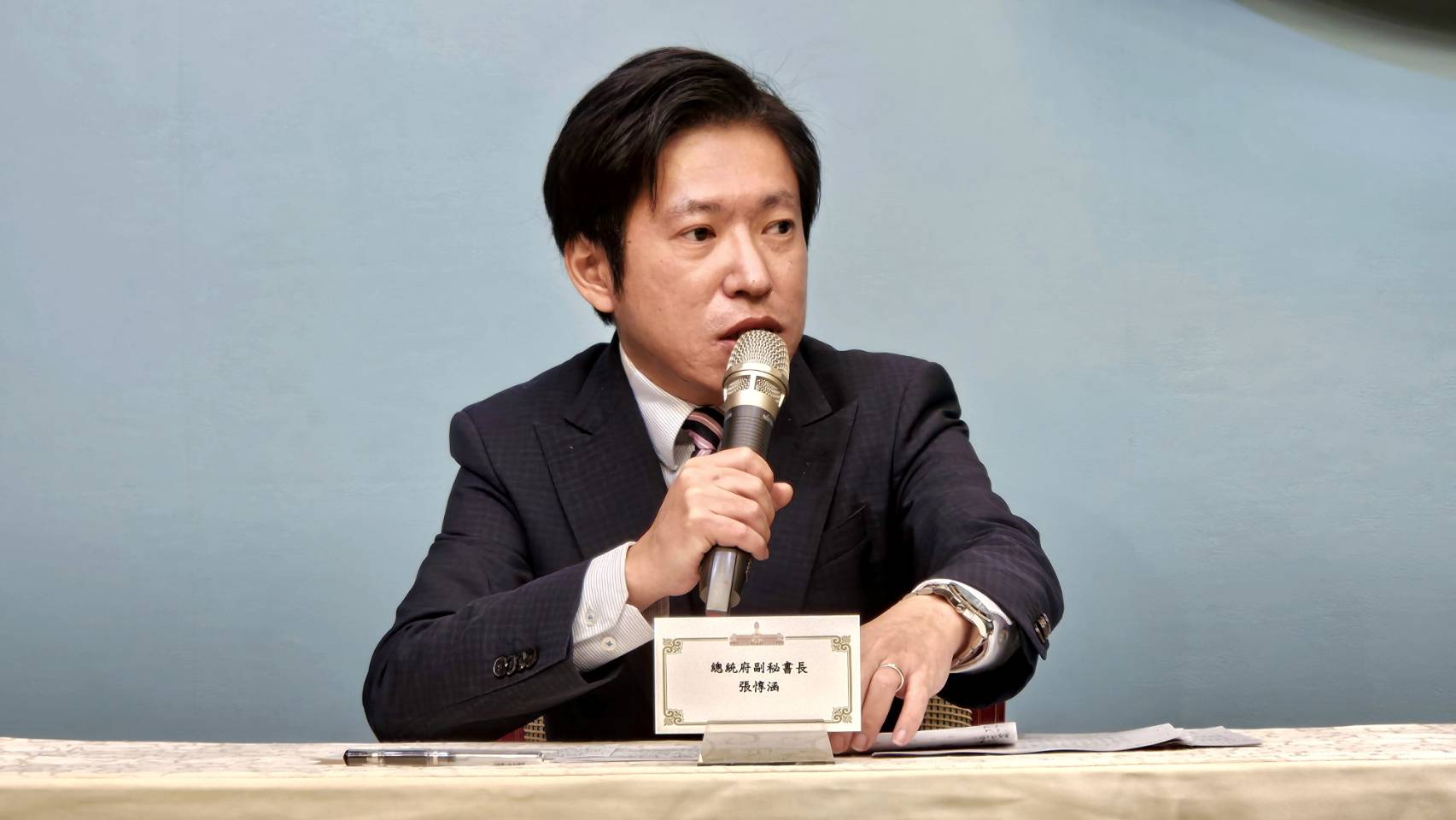 總統府副秘書長張惇涵。資料照。(歐陽夢萍 攝)