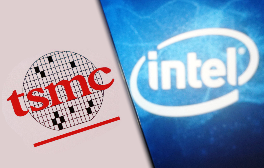 台積電(tsmc)、英特爾(Intel)。(AFP/合成圖)