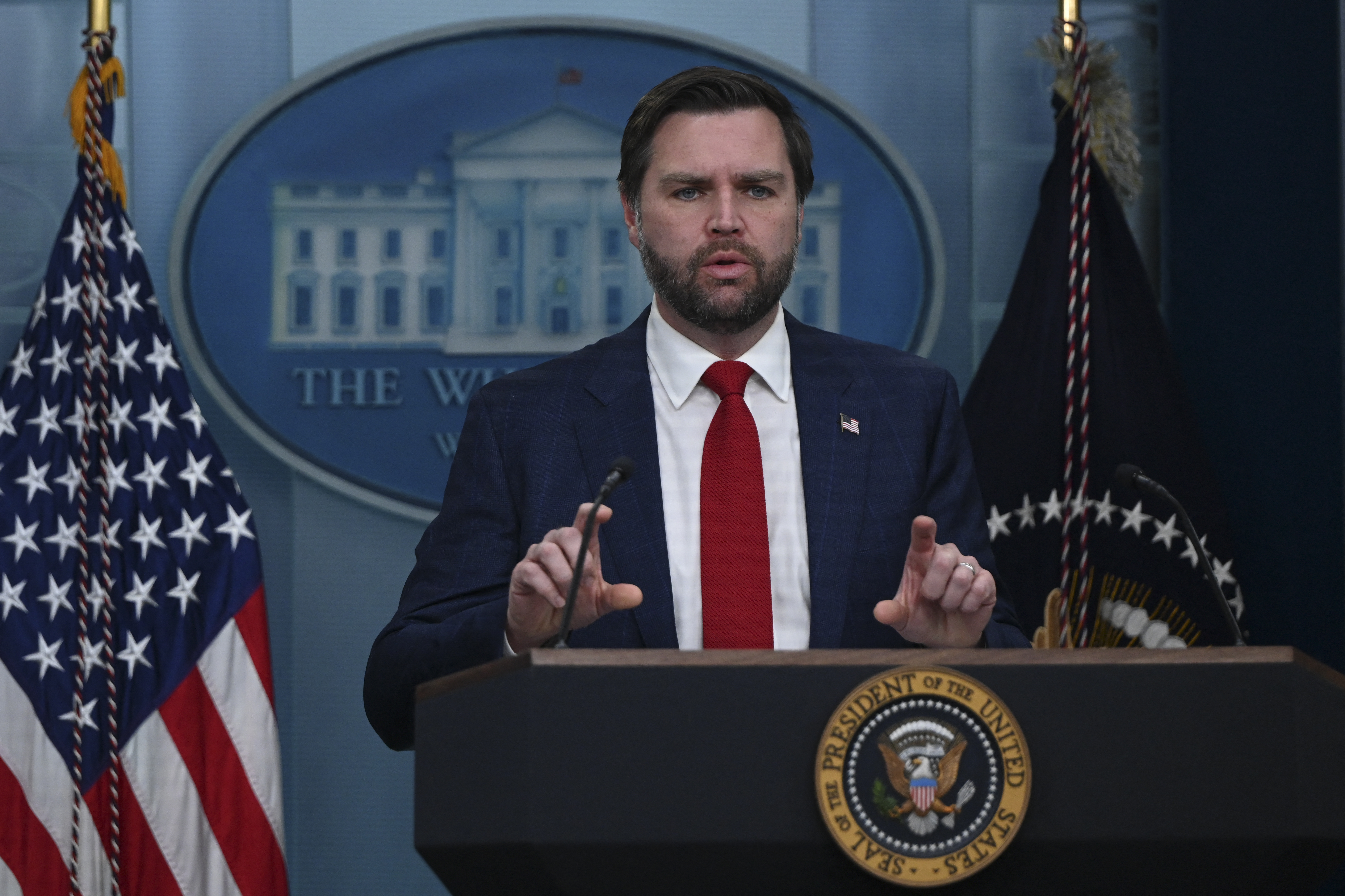 美國副總統范斯(JD Vance)。(AFP)