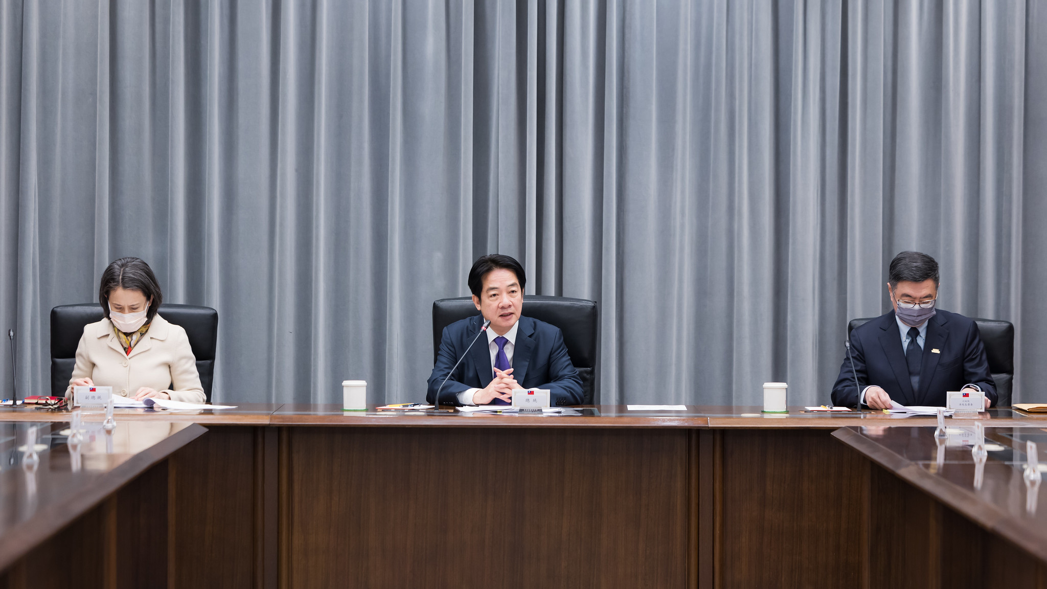 因應中國統戰滲透，賴總統召開國安高層會議。 (圖:總統府檔案照)