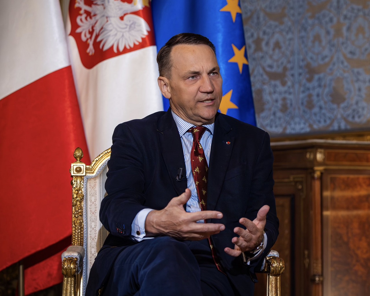 波蘭外長席科斯基(Radosław Sikorski)。(X@sikorskiradek)