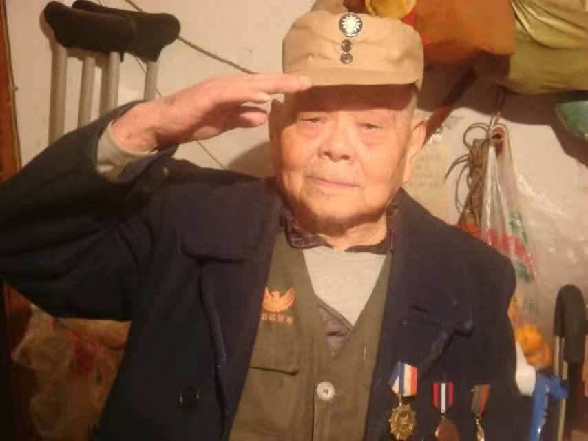 生前居住在四川成都的國軍老兵孫昌宗。(徐全 攝)