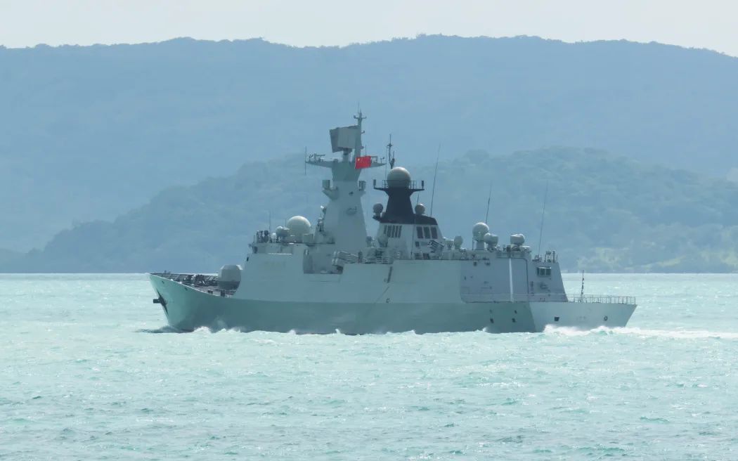 中國海軍衡陽號飛彈護衛艦。 (圖:澳洲國防部)