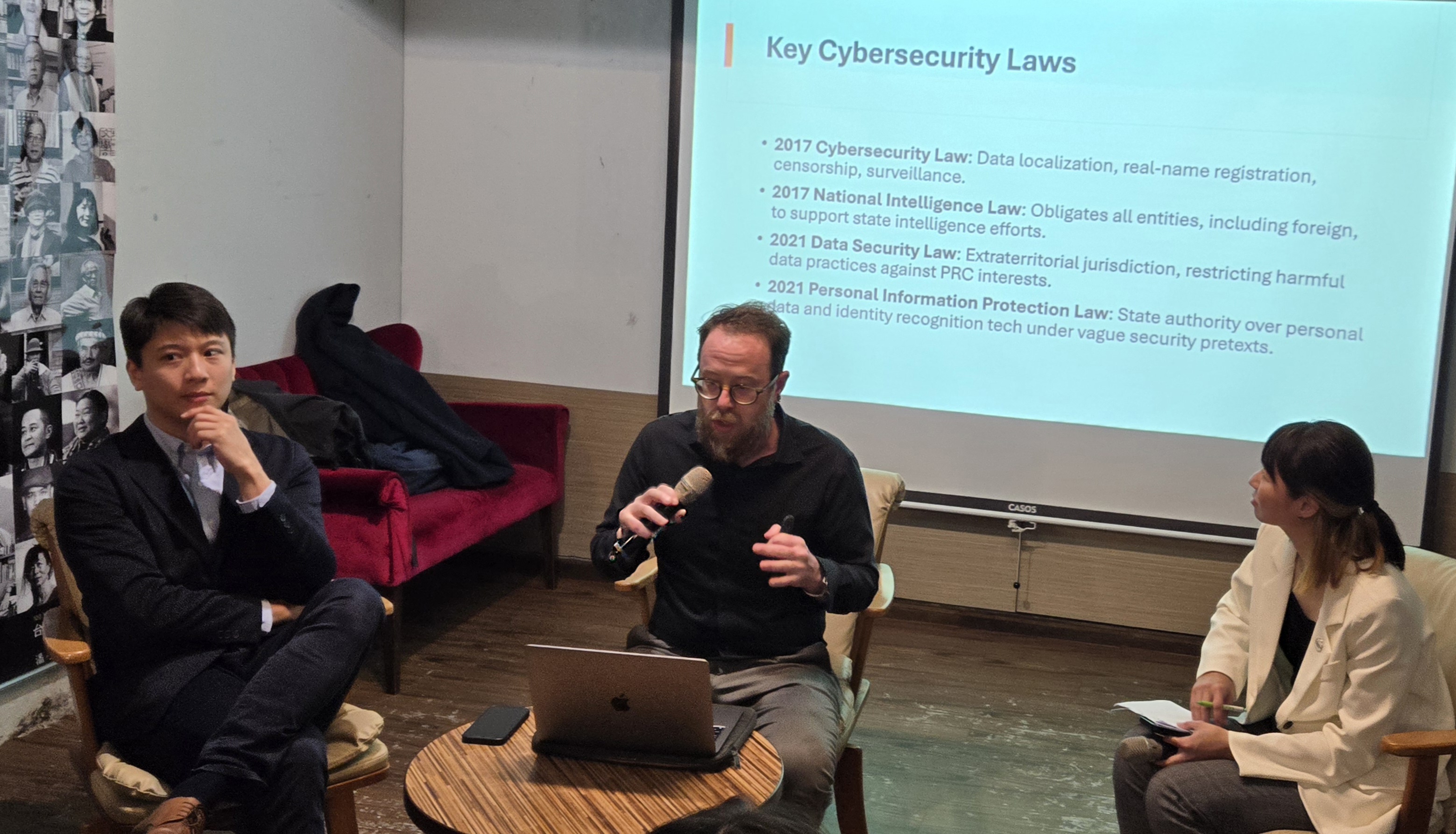 國際組織「Article 19」舉辦「中國特色的資訊安全」發布會。(陳國維 攝)