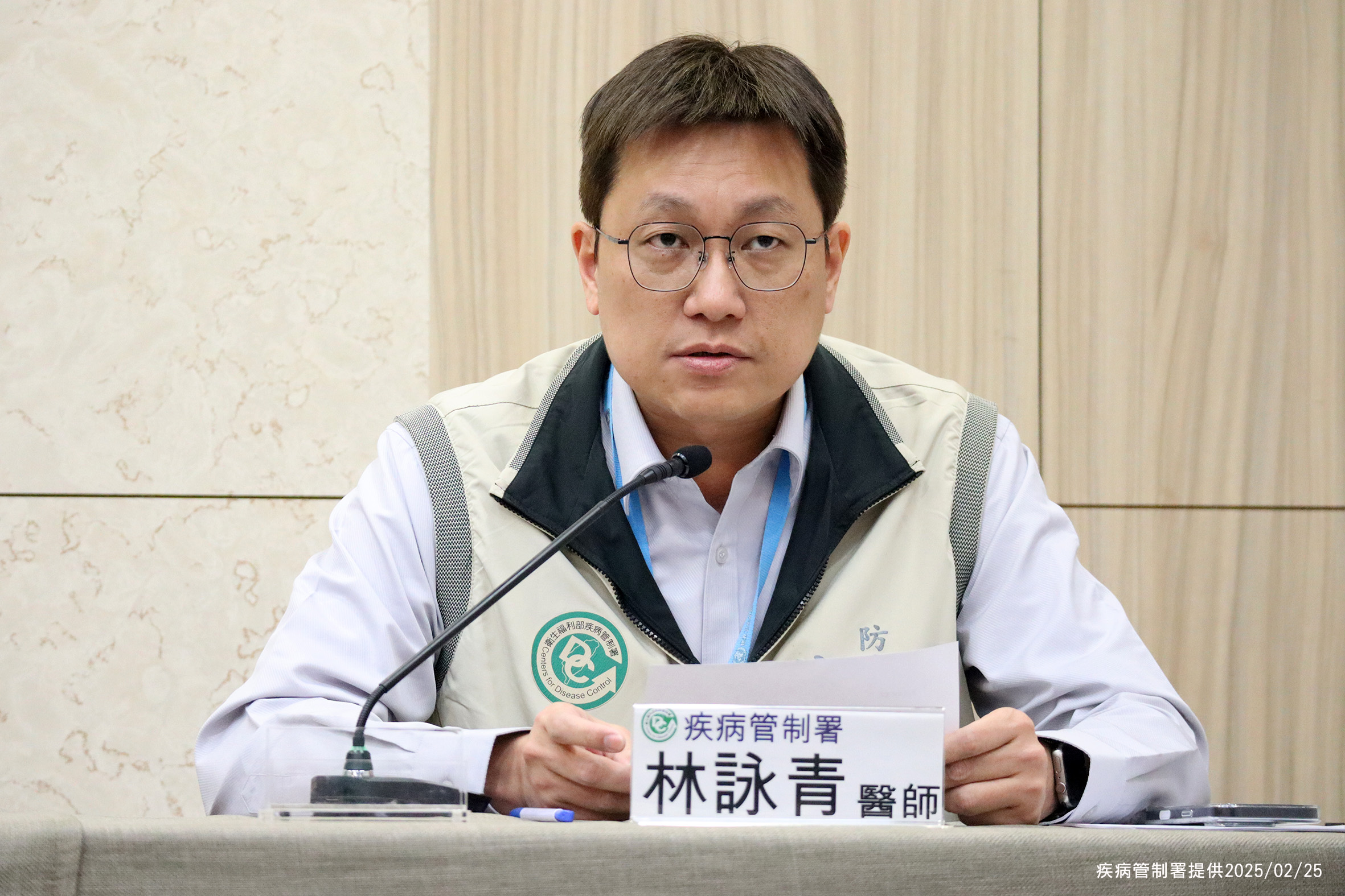 防疫醫師林詠青25日指出，上週新增本流感季年紀最小死亡個案。(疾管署提供)