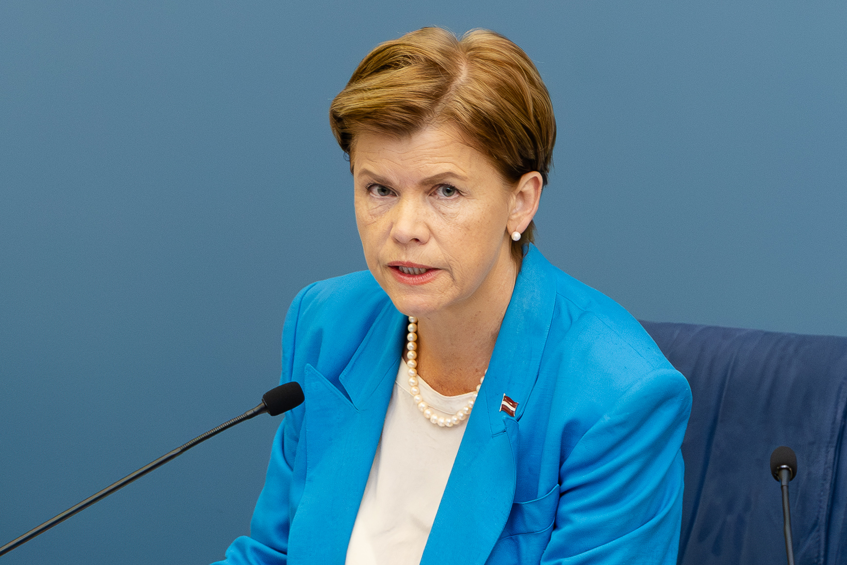 拉脫維亞外交部長布拉澤(Baiba Braže)。(圖：拉脫維亞外交部)