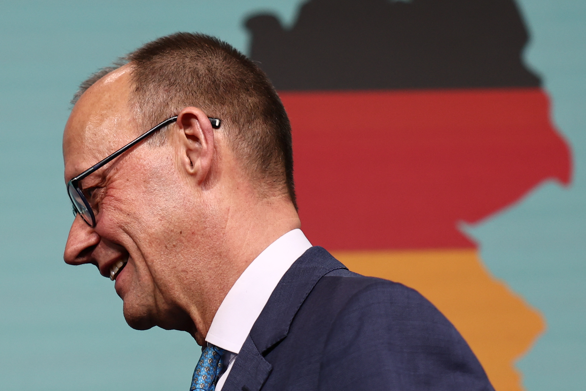 德國基督教民主聯盟黨主席梅爾茨準備6日宣誓成為德國下一任總理。(AFP)