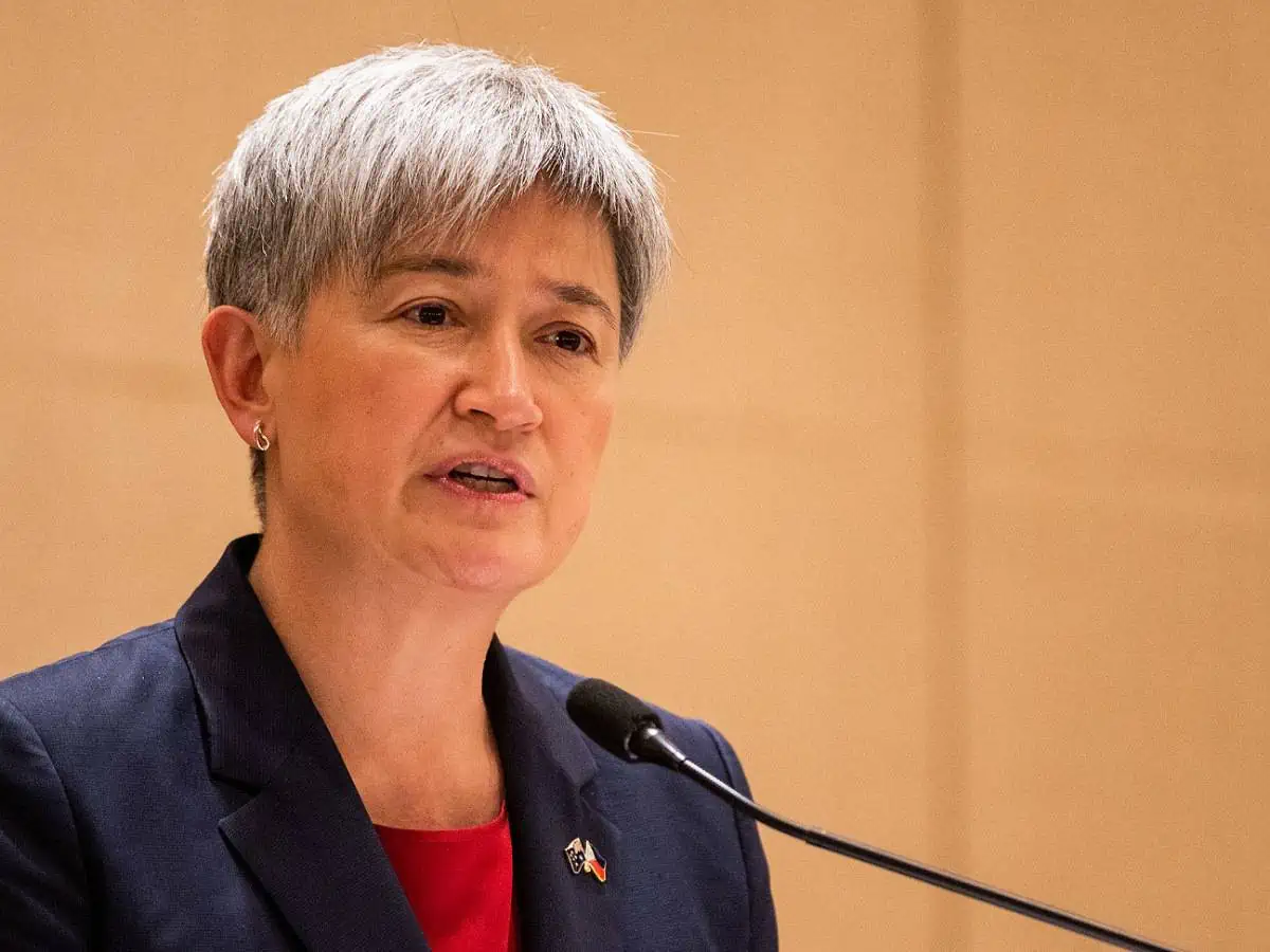 澳洲外交部長黃英賢(Penny Wong)。(路透社/達志影像)