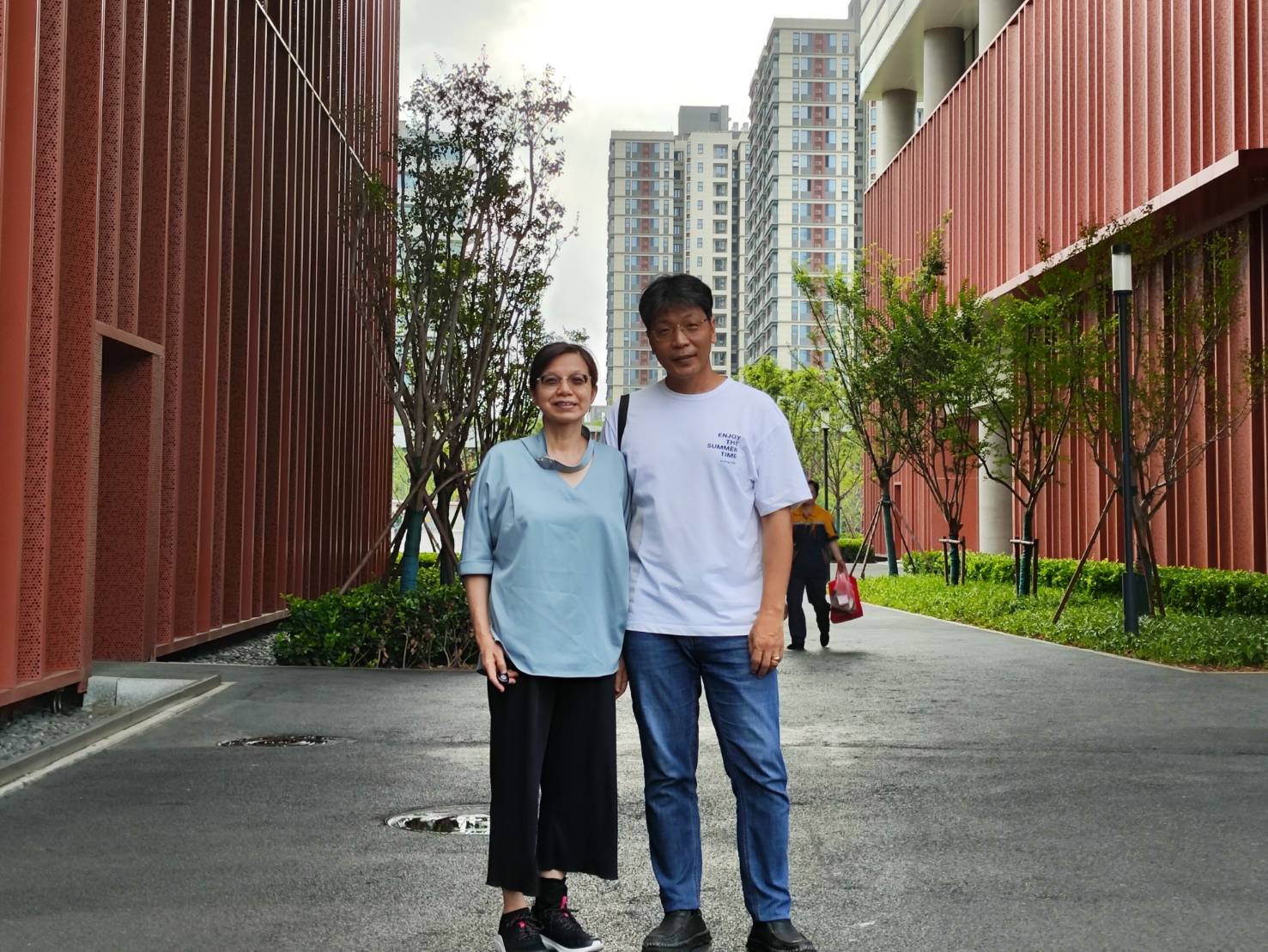 張丕賢(右)、呂嘉珍。(張棟澈 提供)