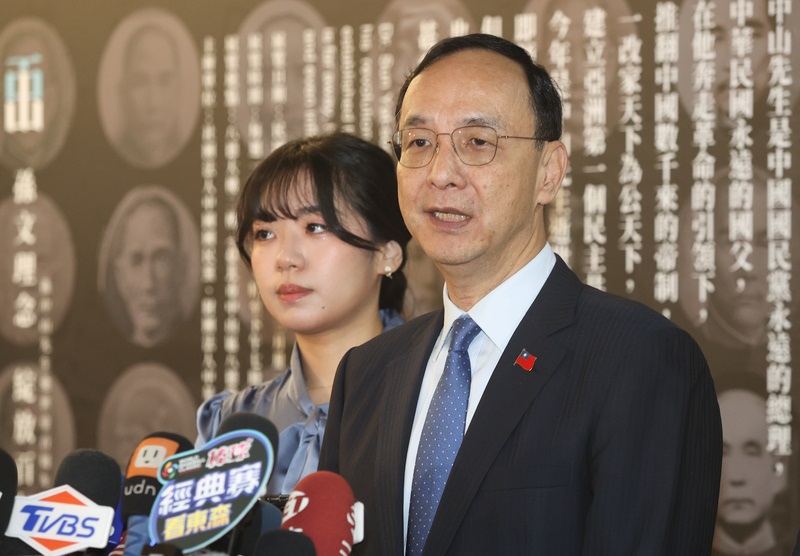 國民黨主席朱立倫。(圖：中央社)