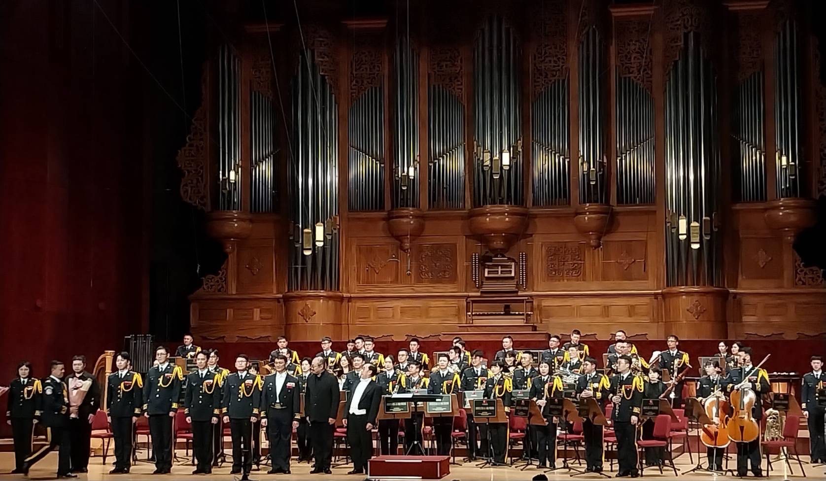國防部示範樂隊3月5日舉辦成果發表音樂會，適逢抗戰勝利80週年，這場專業的音樂會備受矚目。(作者提供)