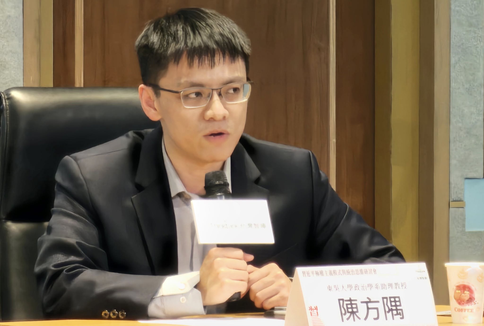 東吳大學政治系助理教授陳方隅(記者程寬厚∕攝)