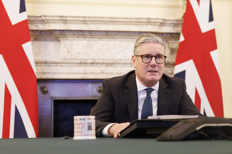 英國首相施凱爾(Keir Starmer)。(英國首相府提供)(圖：中央社)