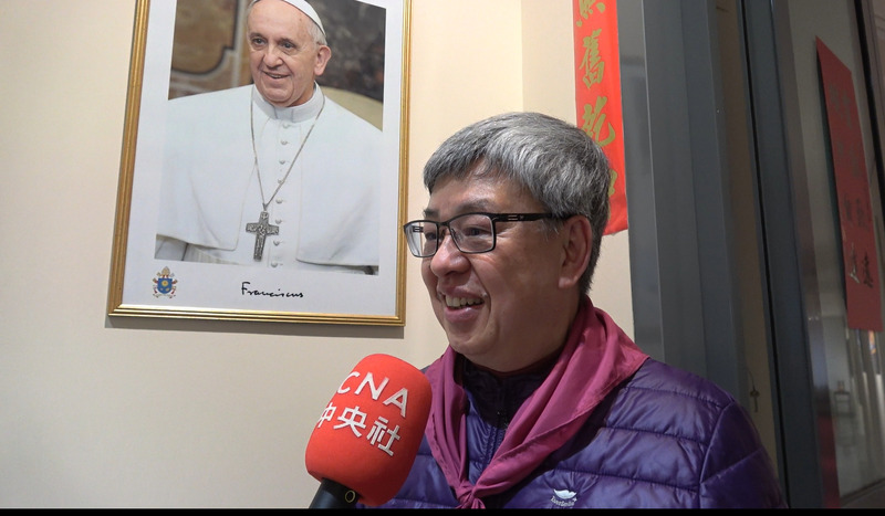 圖為前副總統陳建仁3月間率台灣朝聖團訪問梵蒂岡。 (圖：中央社)