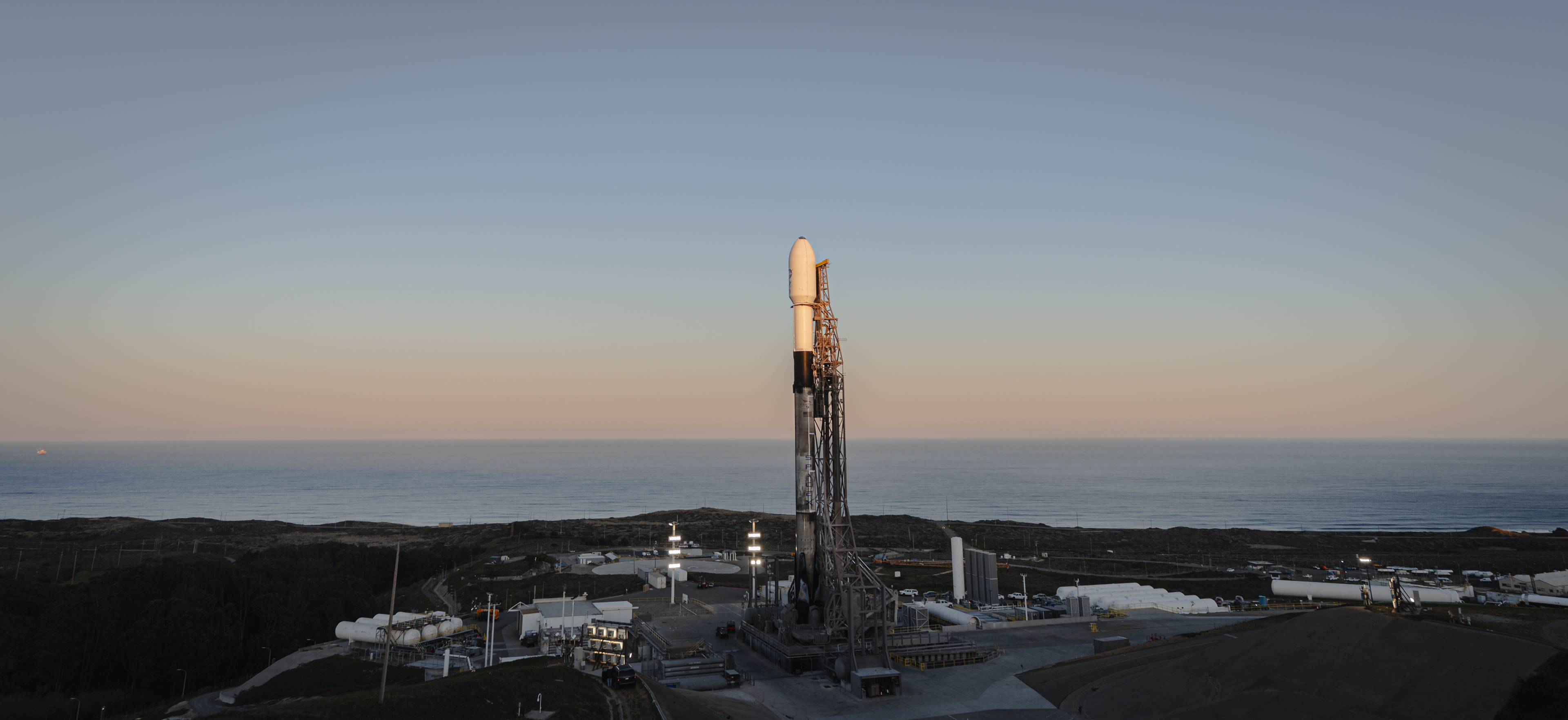 SpaceX的獵鷹9號火箭(Falcon 9)發射前取消任務。 (圖:X@SpaceX)
