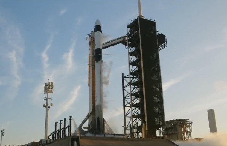 示意圖。NASA與SpaceX啟動Crew-10任務，以接回留在國際太空站的太空人。(X@SpaceX)