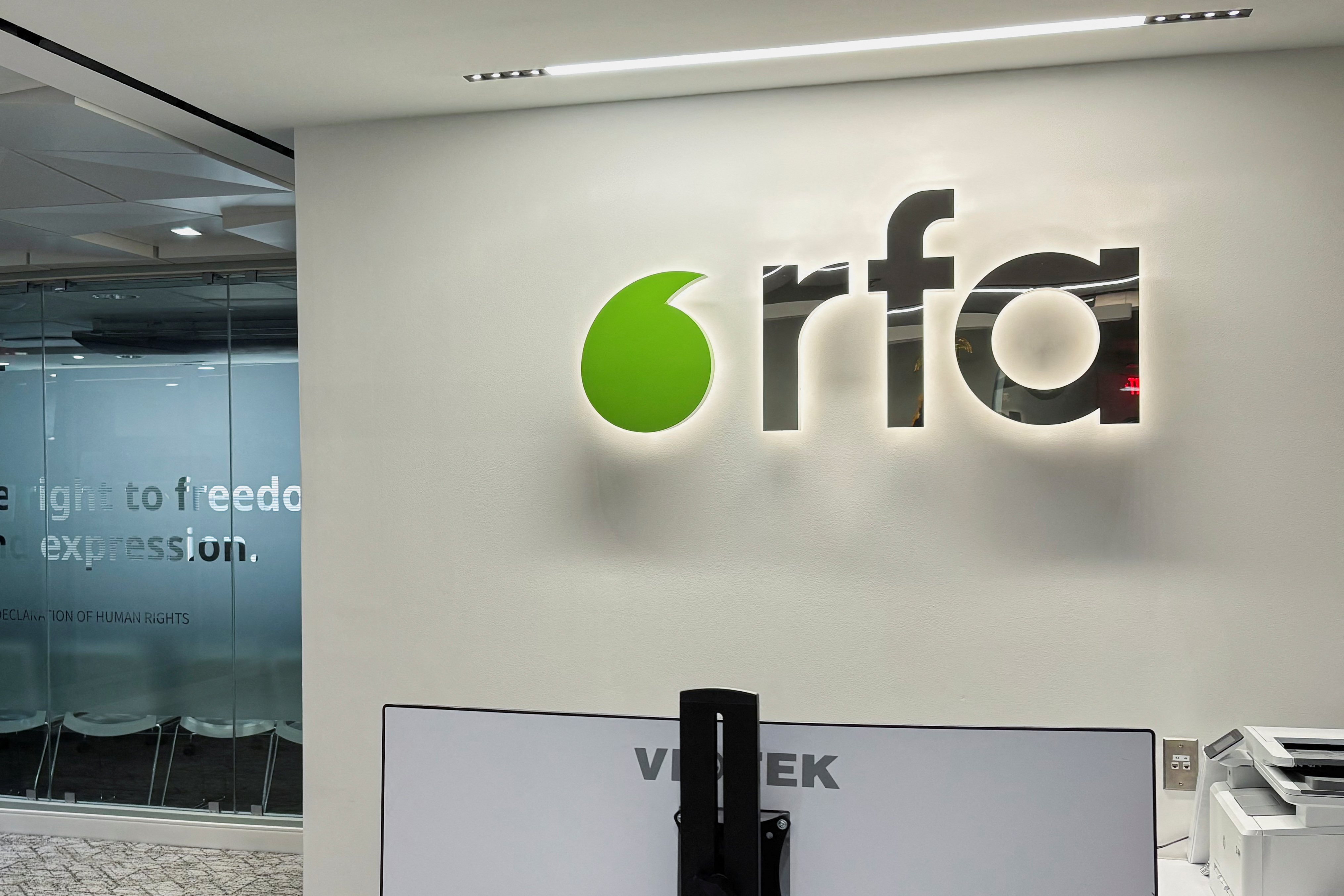 自由亞洲電台(Radio Free Asia, RFA)。 (路透社/達志影像)