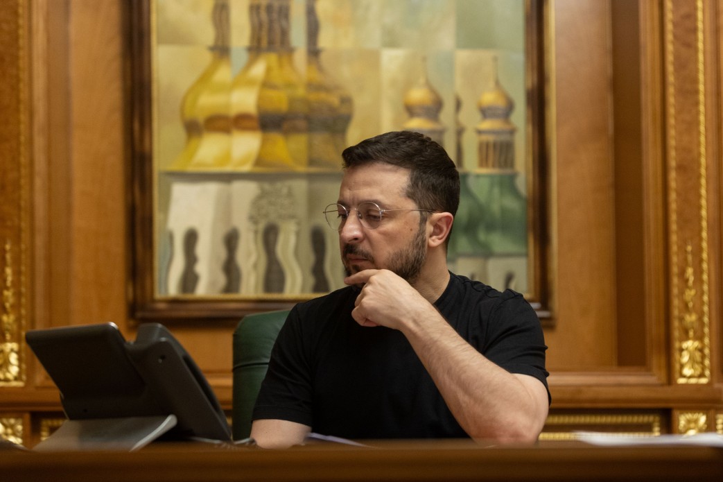 烏克蘭總統澤倫斯基(Volodymyr Zelenskiy)。 (資料照片∕烏克蘭總統府)