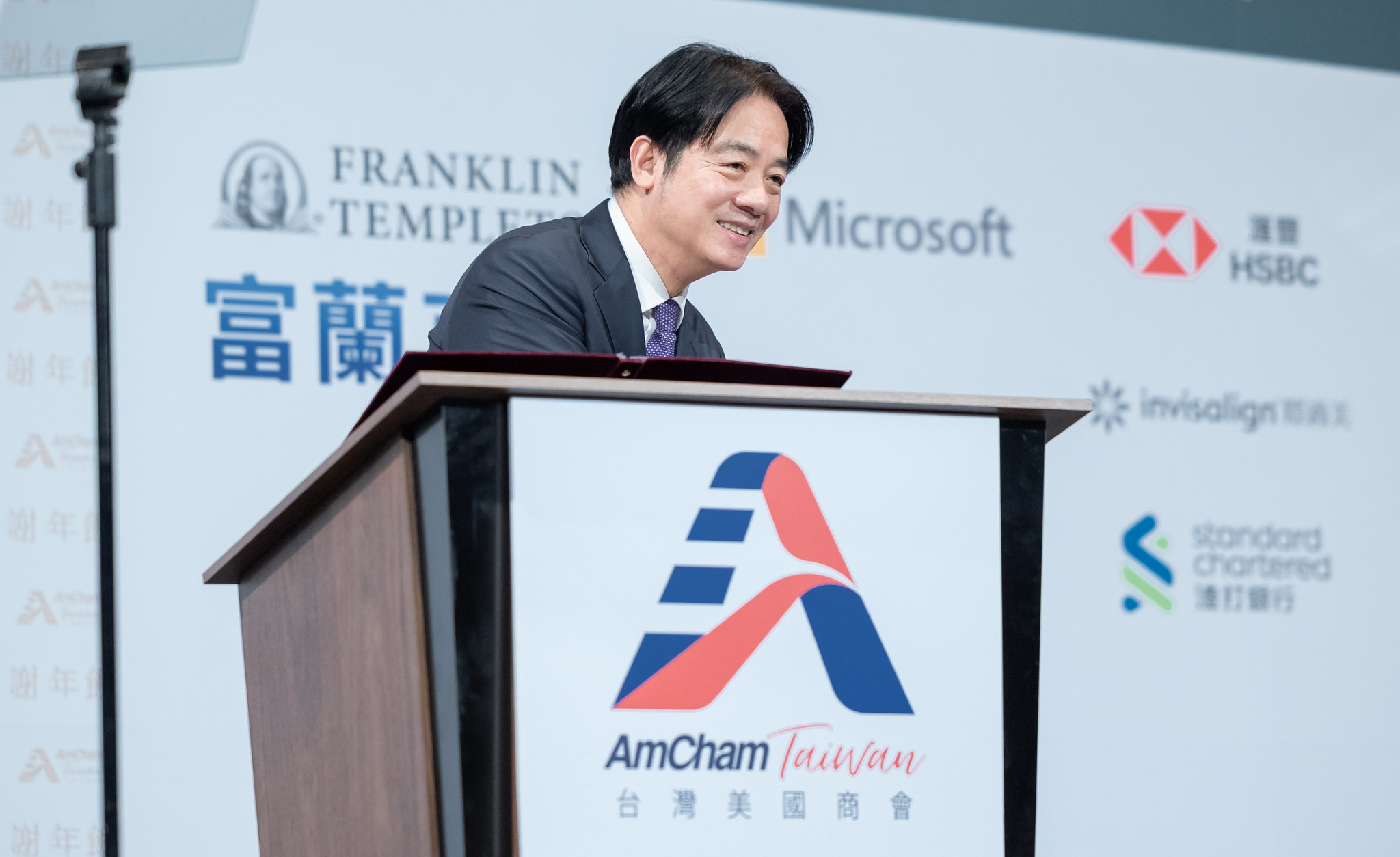 賴清德總統20日晚間在台灣美國商會謝年飯上指出，台積電將刷新外國在美直接綠地投資案最大規模紀錄，代表台美互惠共榮持續發展。(圖：總統府flickr)