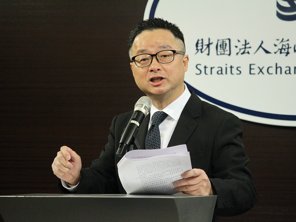 海基會祕書長羅文嘉在廣播專訪中表示，中國從未放棄武力侵犯台灣，國人應認清這個現實狀況 (央廣檔案/記者王照坤 攝)