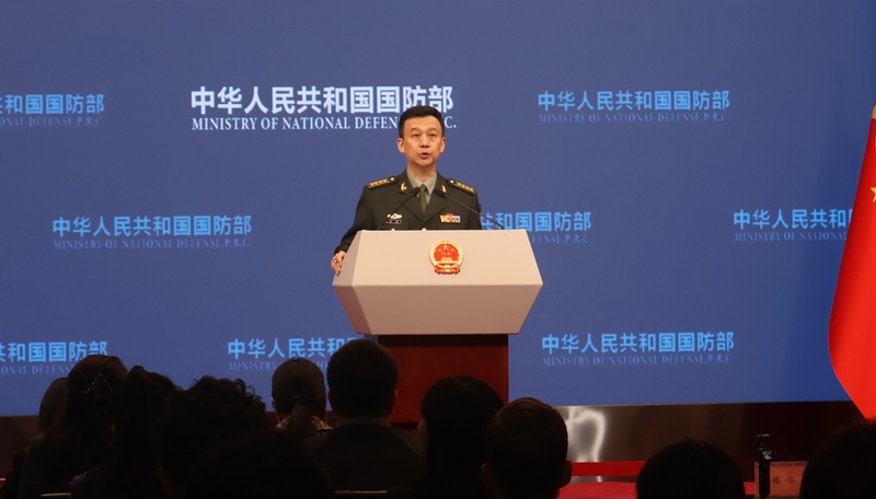 中國3月17日在台海附近展開軍演，中國國防部發言人吳謙27日表示，軍演是對台獨分子的有力懲戒，也是對外部干涉勢力的嚴正警告。 (圖：中央社)