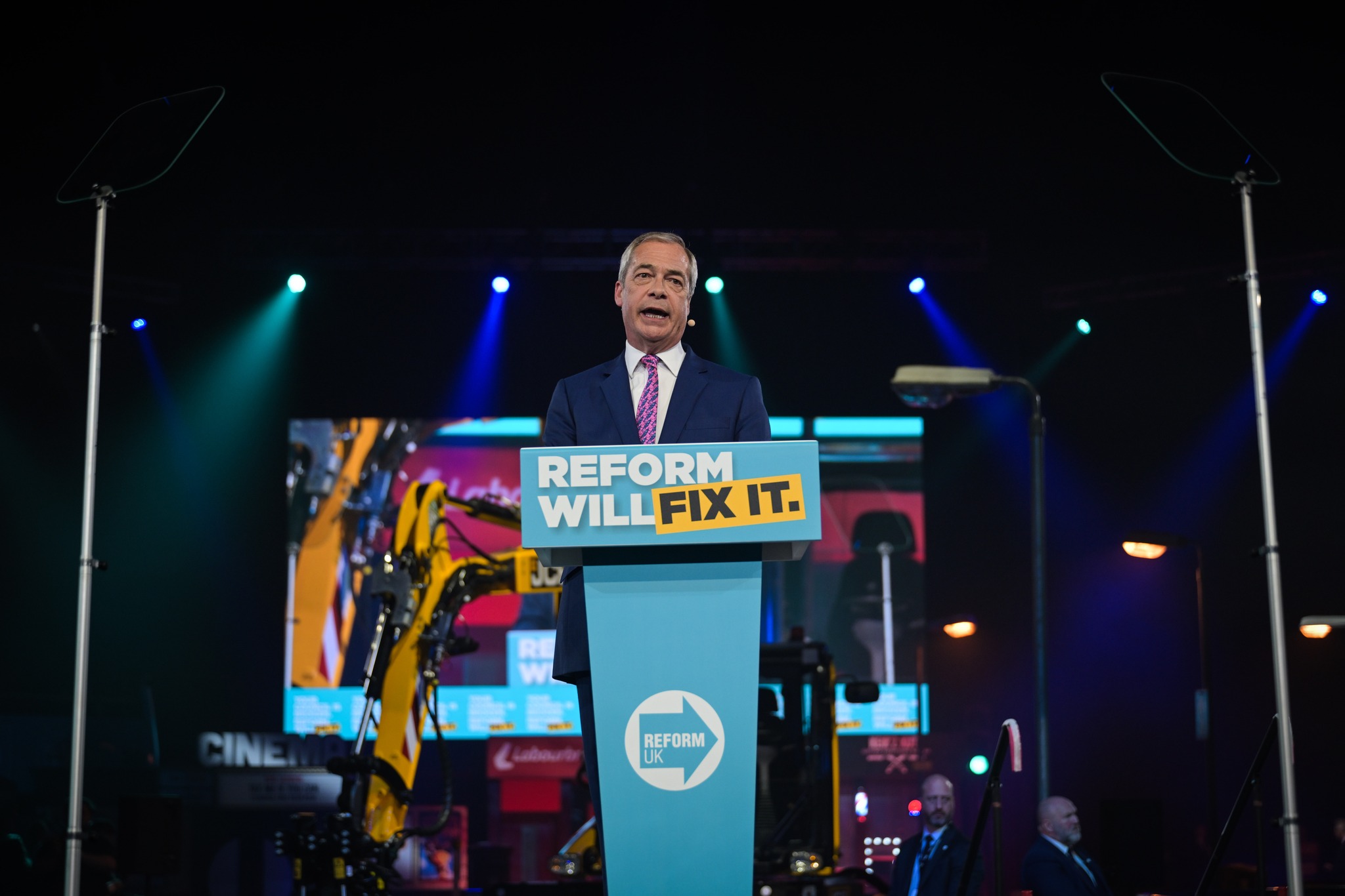 英國改革黨(Reform UK)黨魁法拉吉(Nigel Farage)。(FB/@TheReformPartyUK)