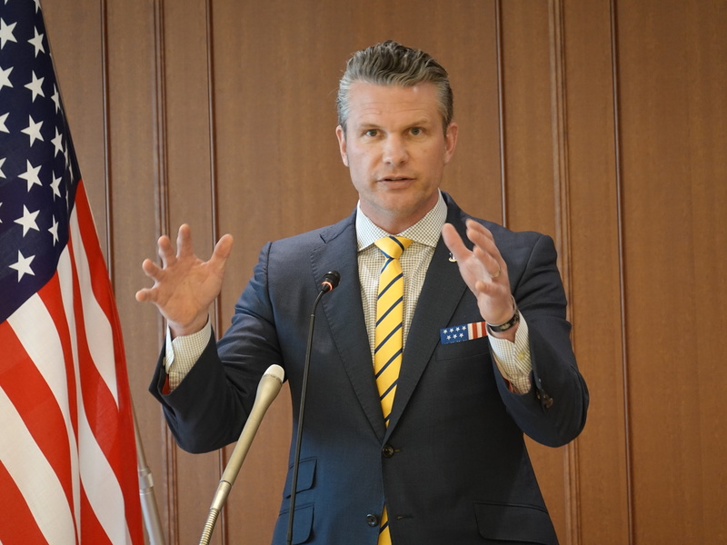 美國國防部長赫格塞斯（Pete Hegseth）。 (圖：中央社)