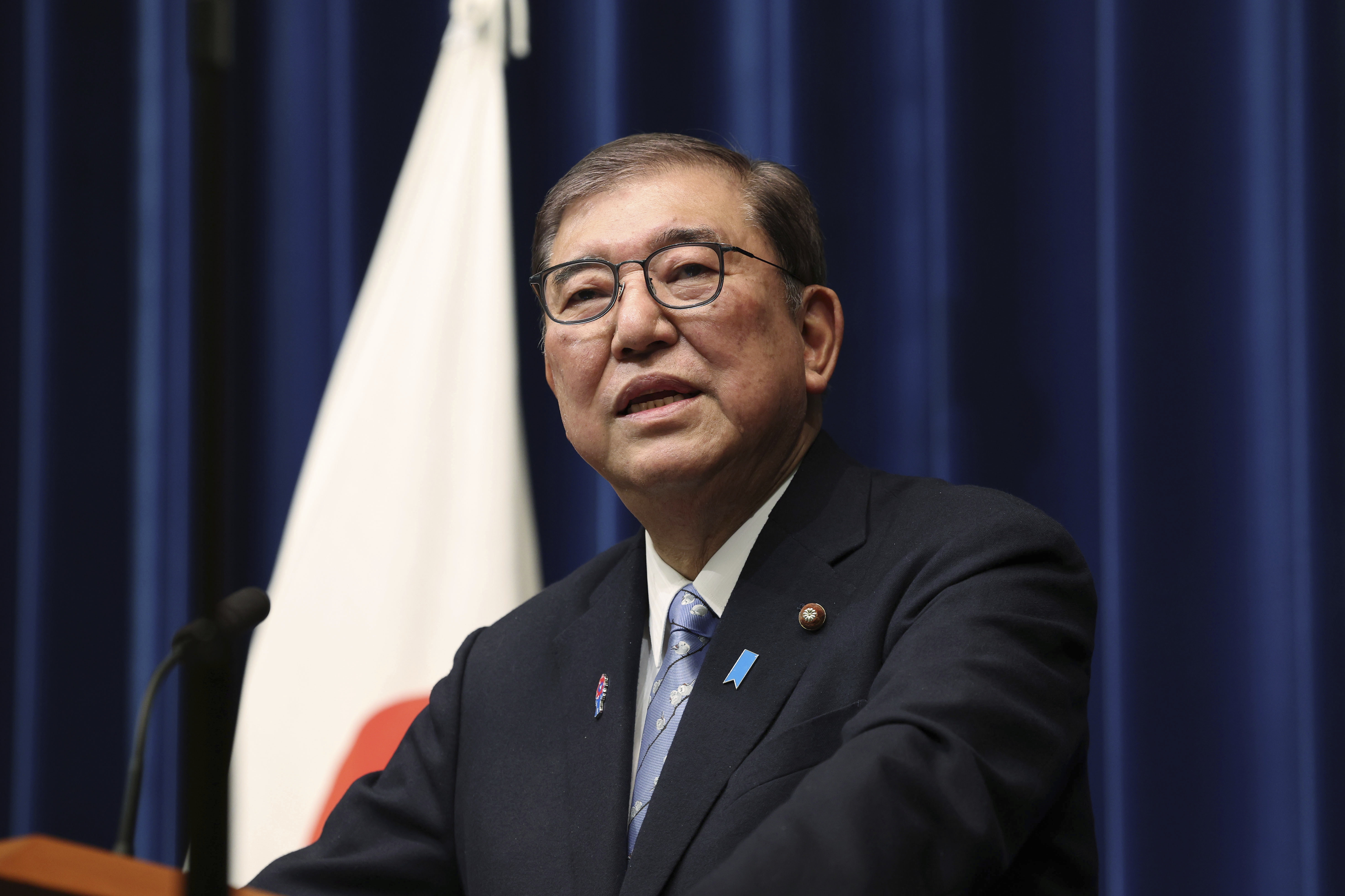 日本首相石破茂20日表示，日本在與美國就匯率進行任何討論時將強調「公平」。(AP/達志影像)