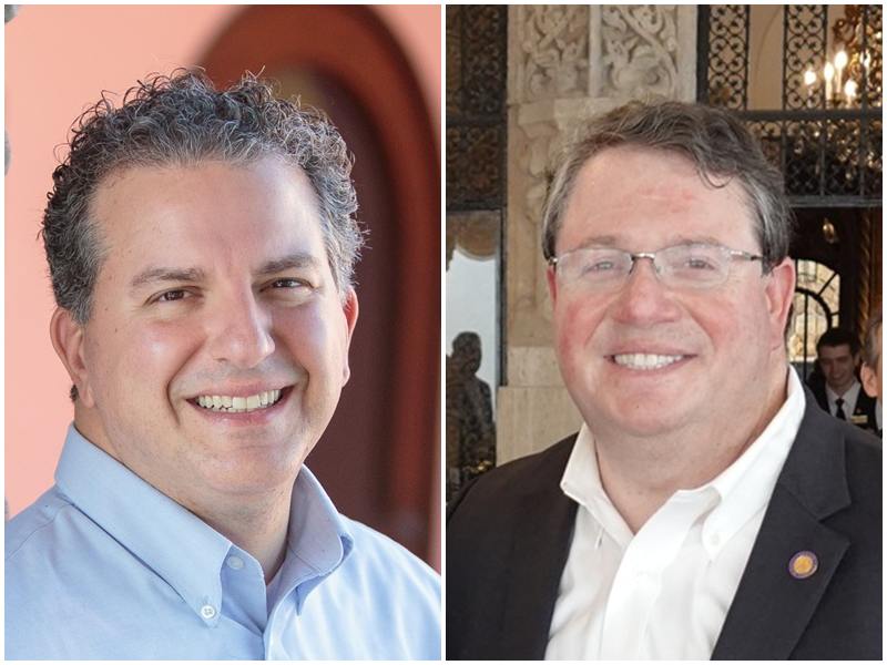 美國共和黨人帕卓尼斯(Jimmy Patronis)(左)和范恩(Randy Fine)。(臉書)
