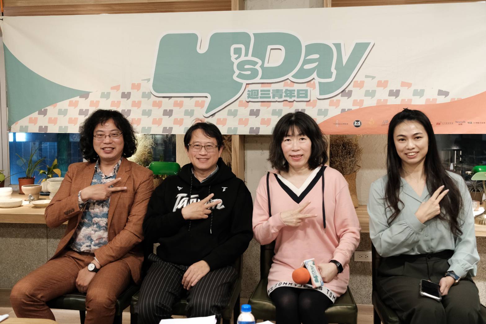 Y’s Day「週三青年日」2日舉辦「言論自由 vs. 國家安全：民主社會的紅線何在？」座談。圖左起：宋承恩 江雅綺 蕭育和 陳璽安。(台灣智庫提供)