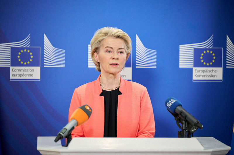 歐盟主席范德賴恩(Ursula von der Leyen ) ( 歐盟提供) (圖：中央社)