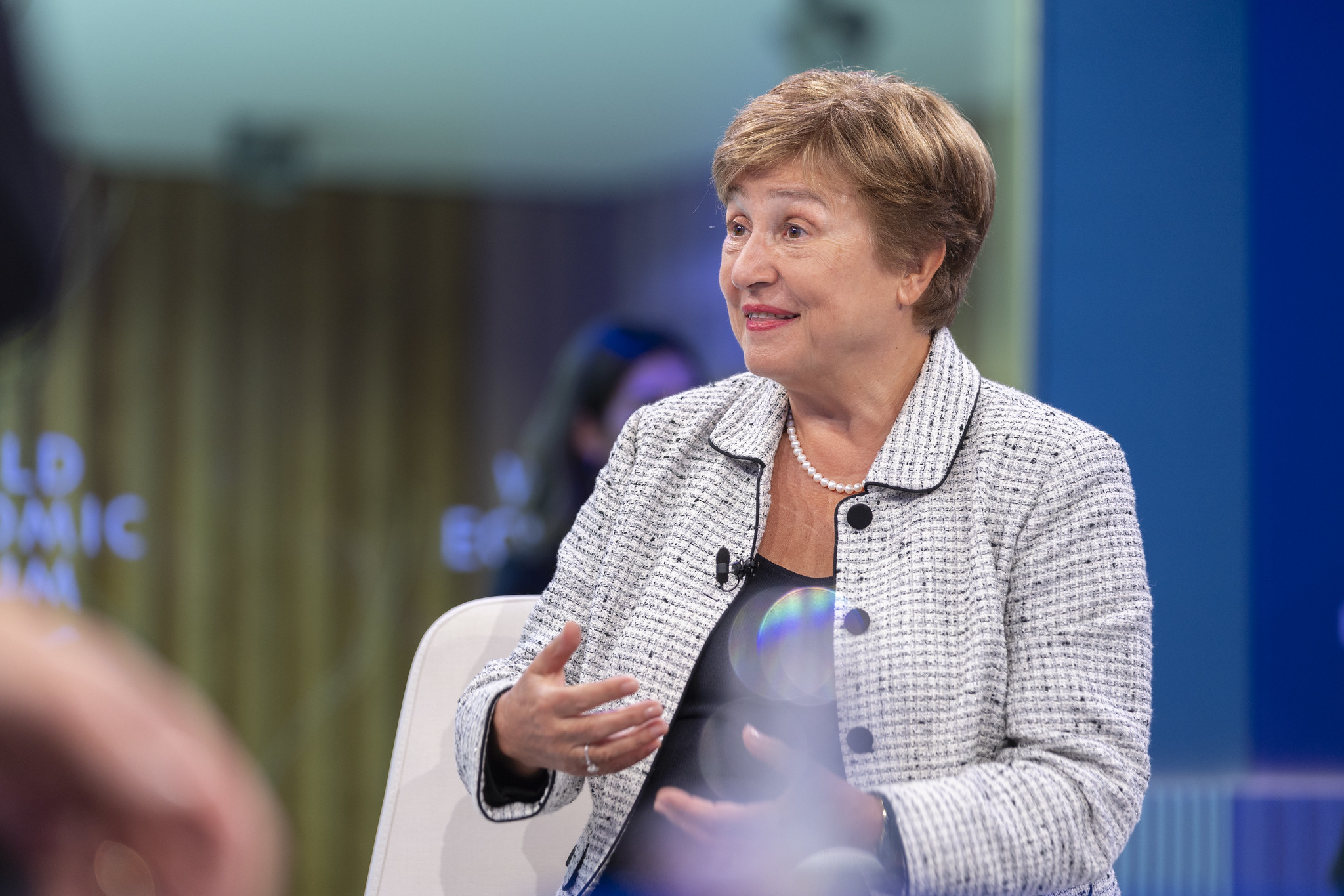 國際貨幣基金(IMF)總裁喬治艾娃(Kristalina Georgieva)。(圖:X@KGeorgieva)