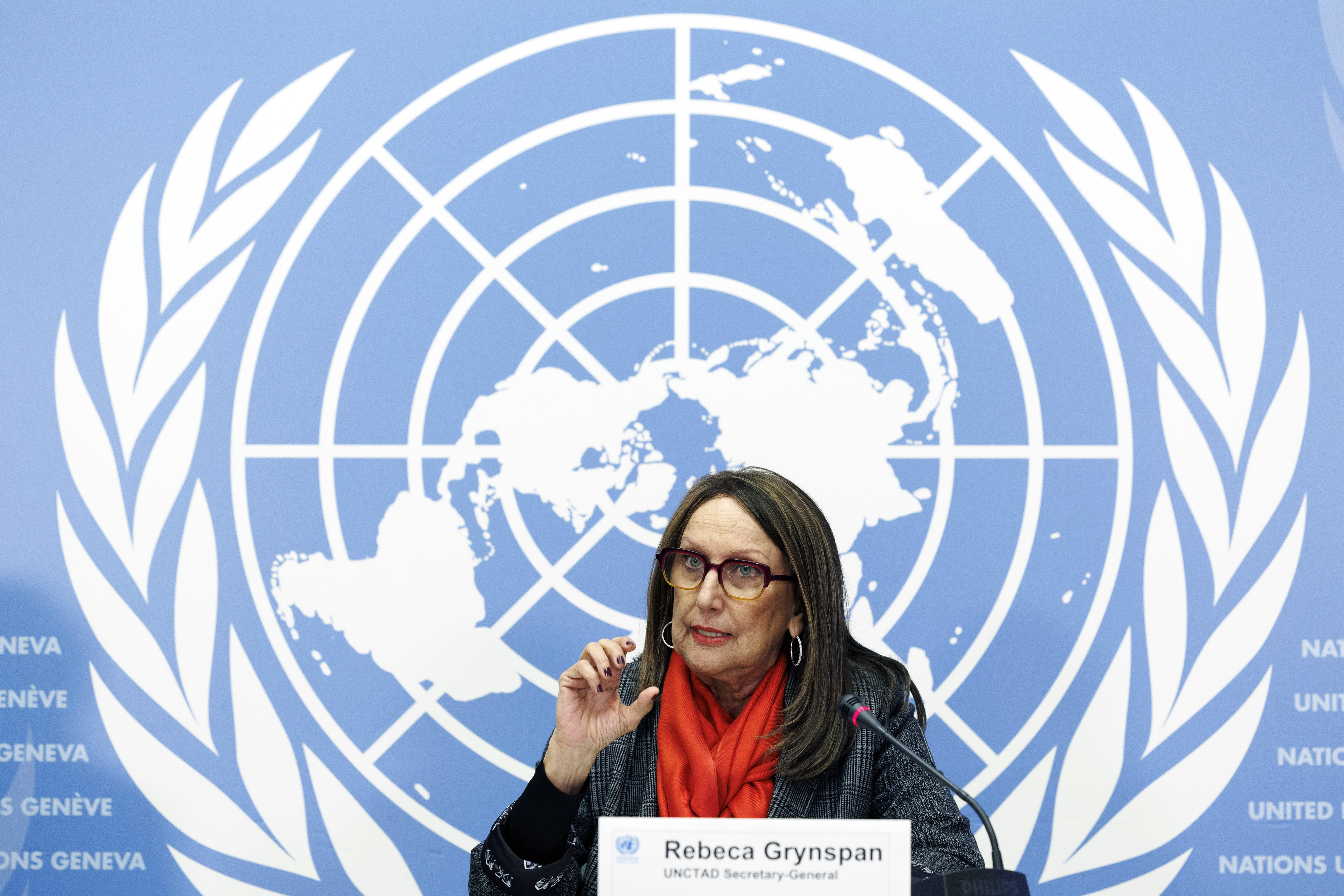 聯合國貿易和發展會議秘書長葛林斯潘(Rebeca Grynspan)4日表示，提高關稅將傷害弱勢與窮人。資料照。(美聯社/達志影像)