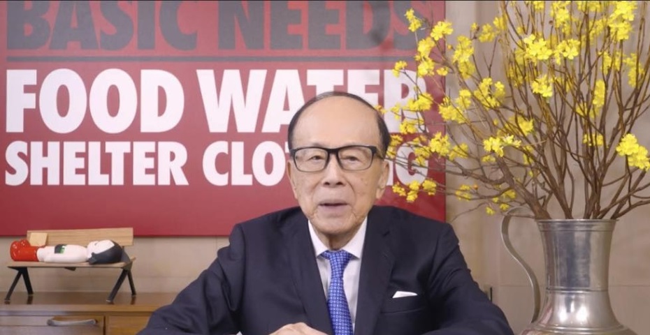 香港長和集團出售巴拿馬運河兩端港口掀起風波後，創辦人李嘉誠近日首次露面。(翻攝X平台)