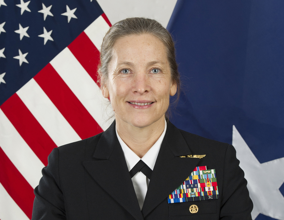 美國海軍中將柴特菲德(Shoshana Chatfield)。(資料照/U.S Navy/AP)
