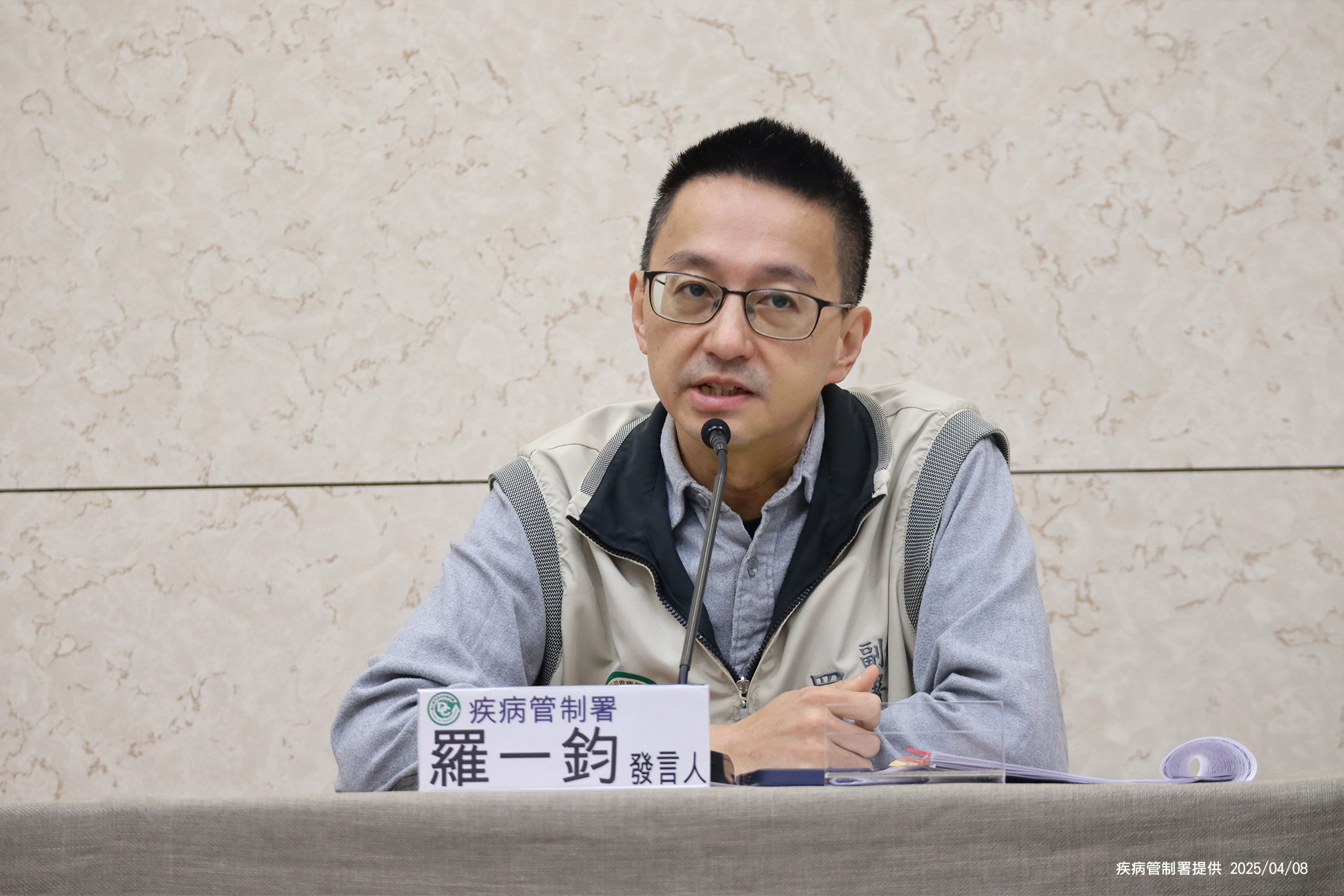 疾管署發言人羅一鈞8日表示，台灣麻疹疫情創6年同期新高。(疾管署提供)