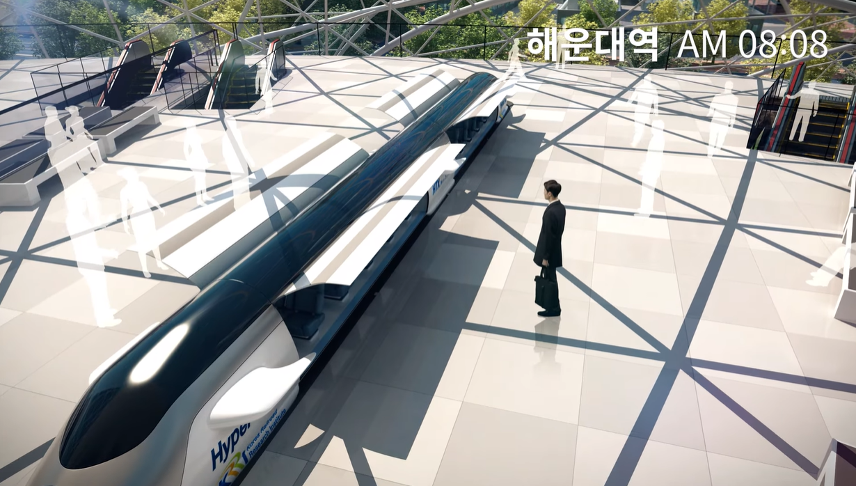 韓國國土交通部9日表示，將正式開始研發「真空管高速列車」的懸浮及推進技術，預計在2027年完成開發。(圖擷自YouTube)