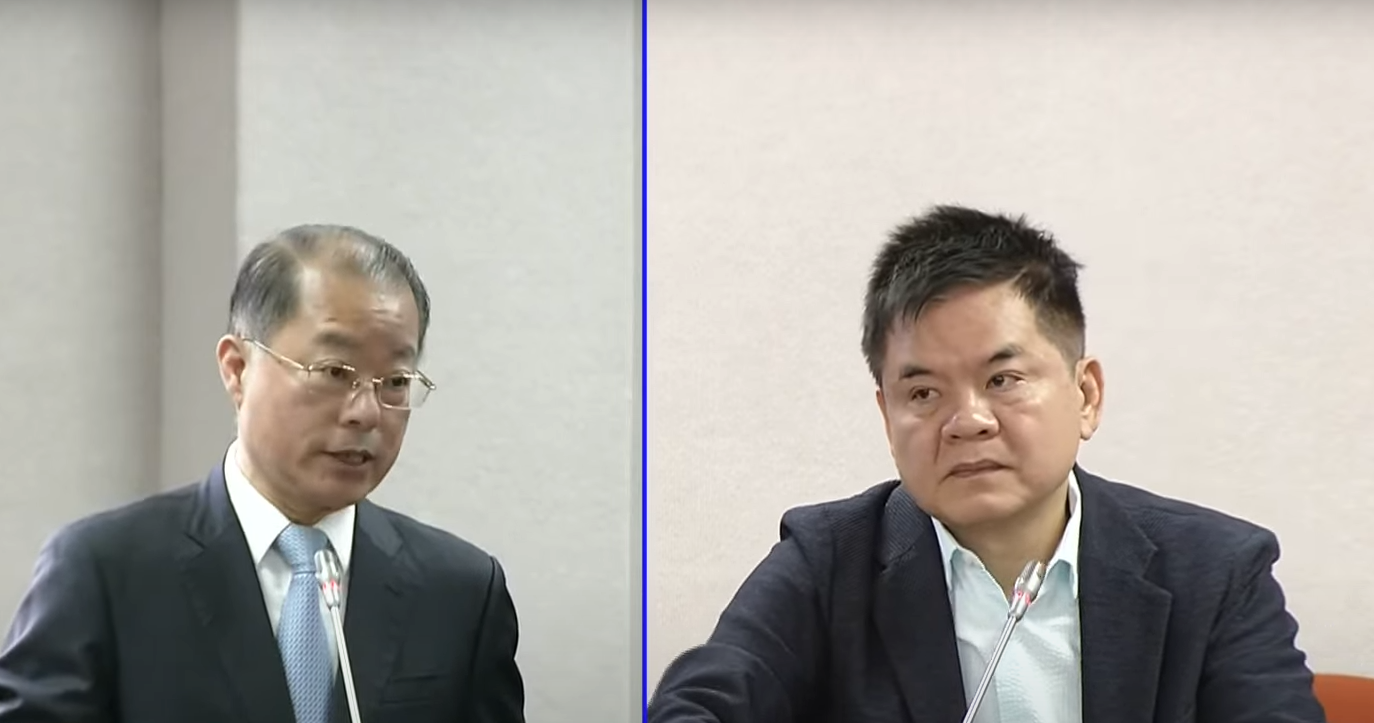 國安局副局長黃明昭(左)、民進黨立委莊瑞雄(右)。(翻攝國會頻道)