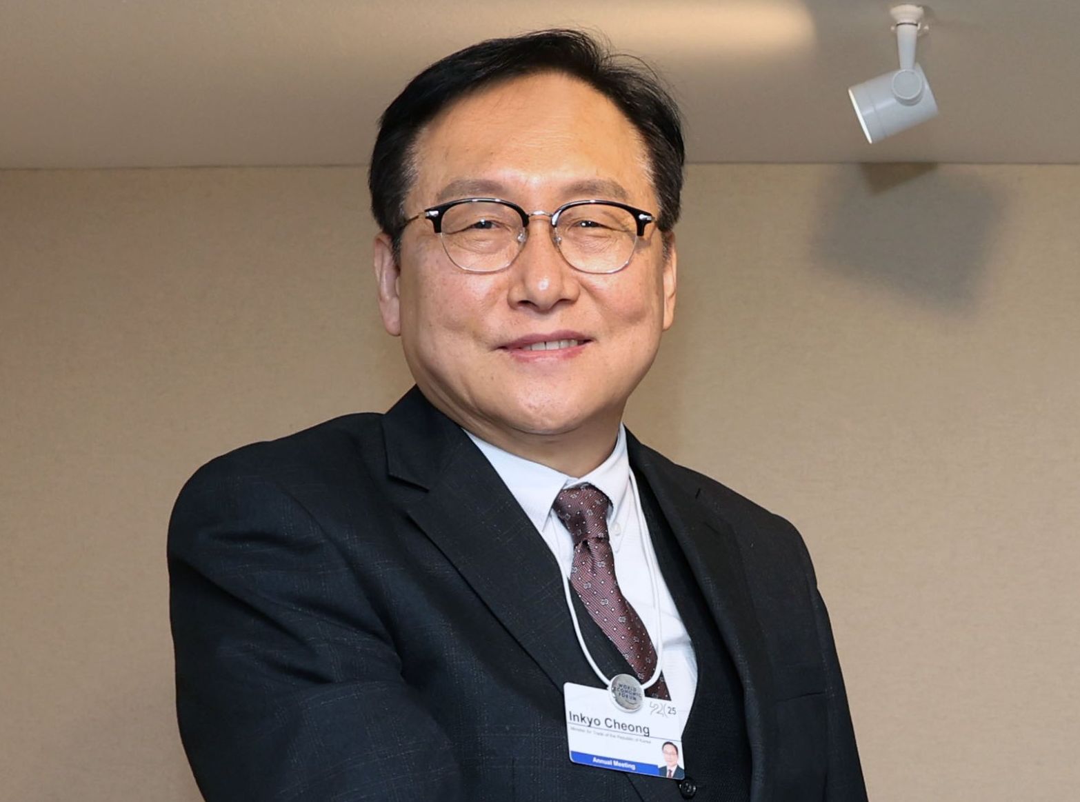 南韓首席貿易特使鄭仁教(Cheong In-kyo)。 (圖:X@MOTIEKorea)