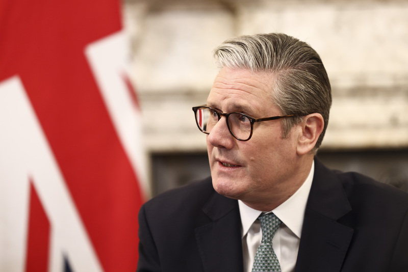 英國首相施凱爾(Keir Starmer)。資料照。（英國首相府提供） (圖：中央社)