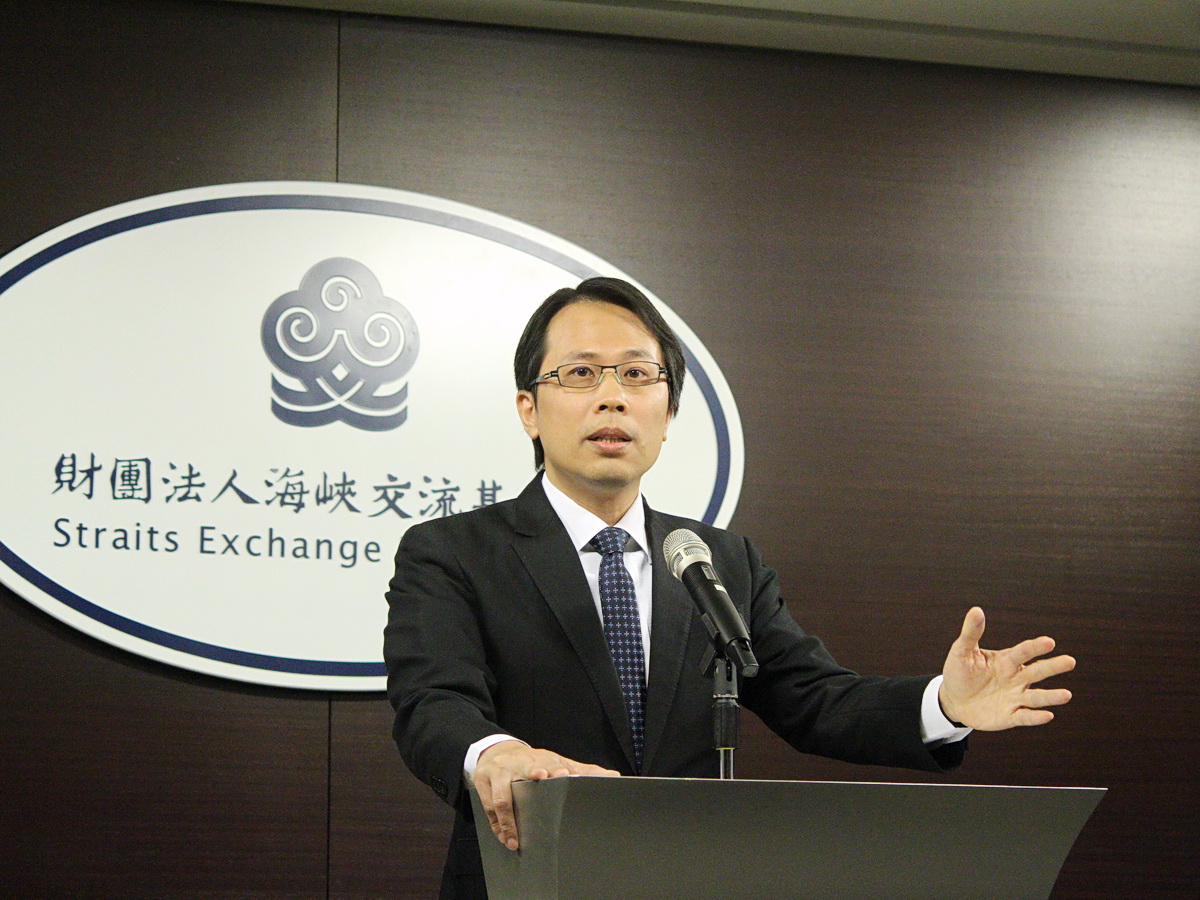 海基會副祕書長黎寶文11日表示，海基會配合政府行動，站在第一線了解大陸台商需求，把相關意見反饋給政府 (央廣記者王照坤 攝)