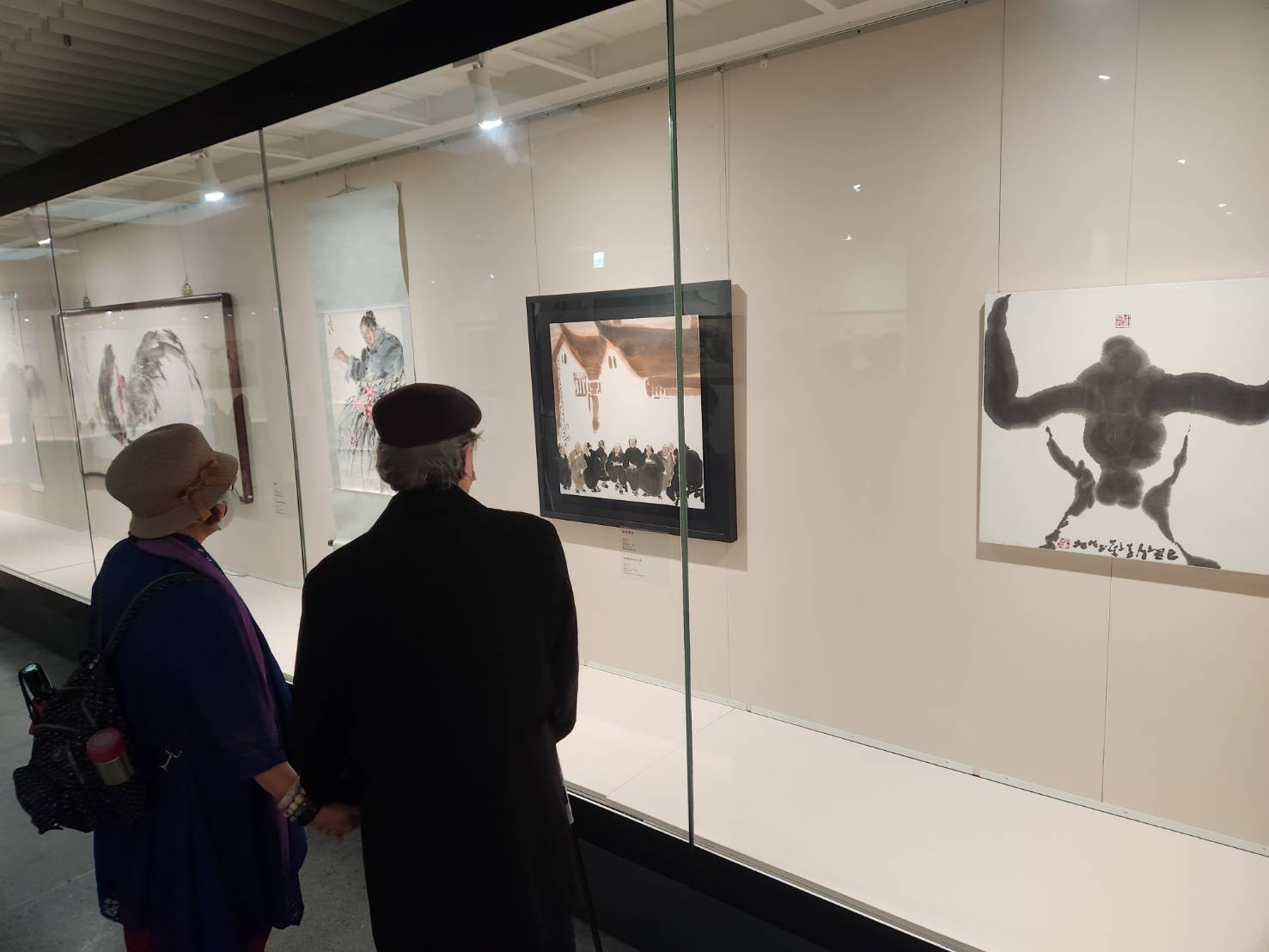 國立歷史博物館策劃「李奇茂百年展」共同紀念李奇茂百年冥誕。(江昭倫 攝)