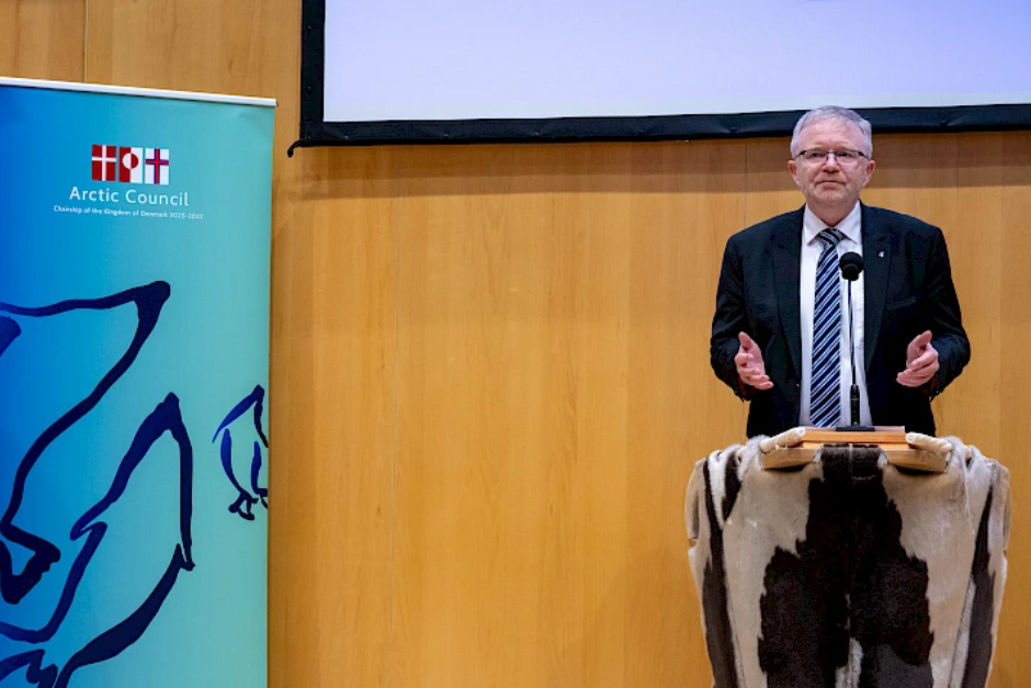 格陵蘭駐華盛頓外交代表處代表赫格(Kenneth Høegh)被任命為新任北極會議大使。(©Jessica Cook/Arctic Council Secretariat)