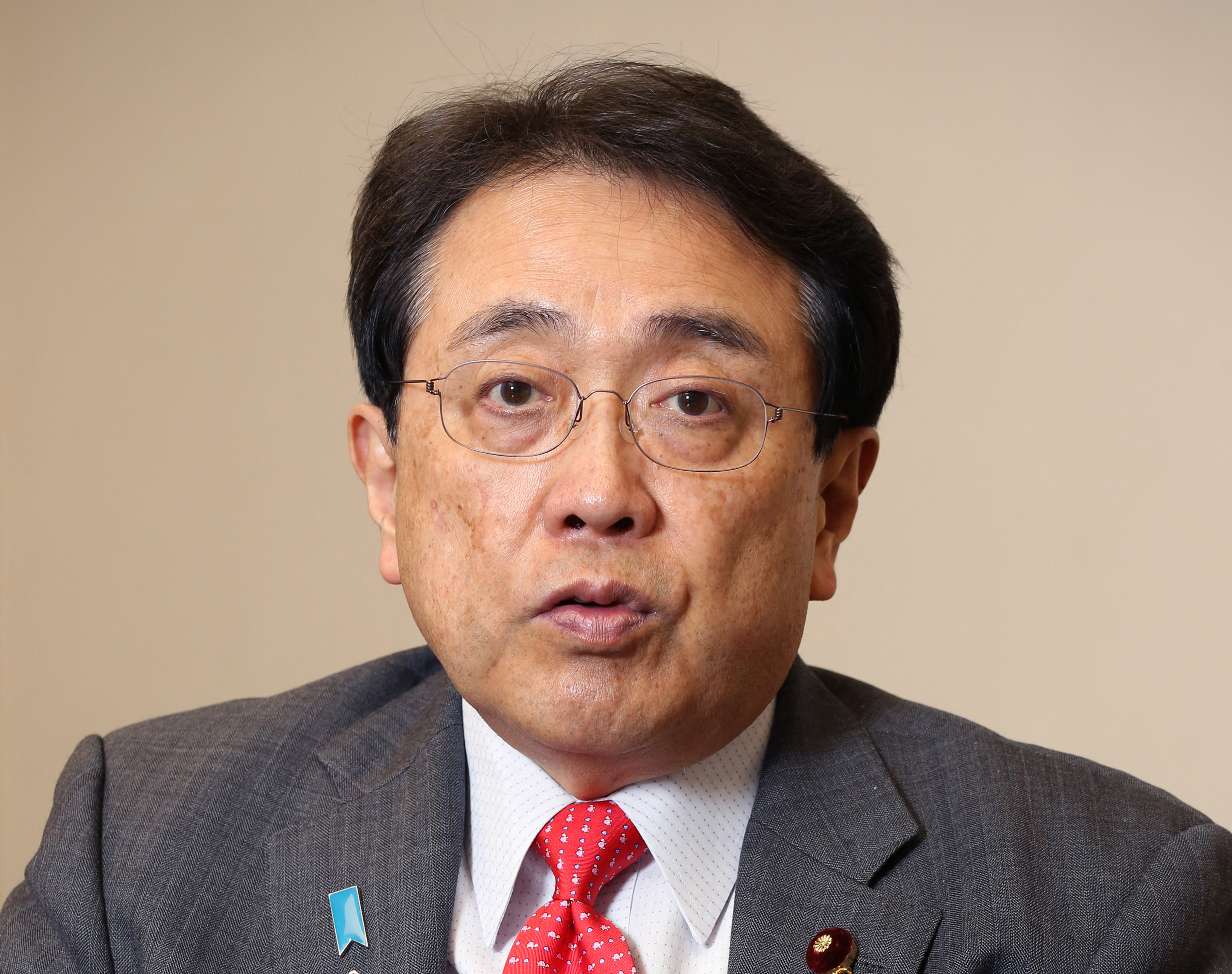 日本經濟再生擔當大臣赤澤亮正(Ryosei Akazawa)。(AFP)