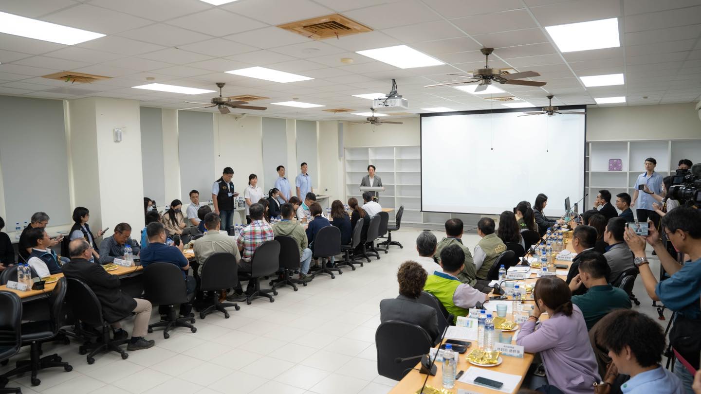 賴清德總統赴嘉義與養殖漁業座談。(圖：嘉義縣長翁章梁臉書)