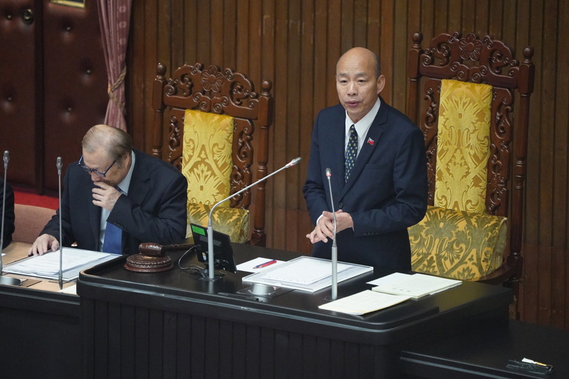立法院長韓國瑜。 (圖：中央社)