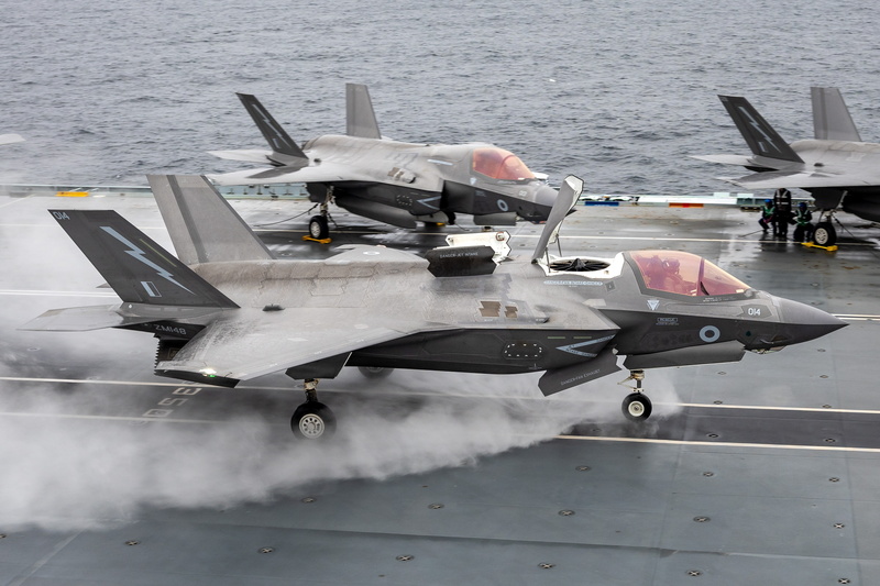 英國第5代匿蹤戰機F-35B。(資料照/英國國防部提供)(圖：中央社)