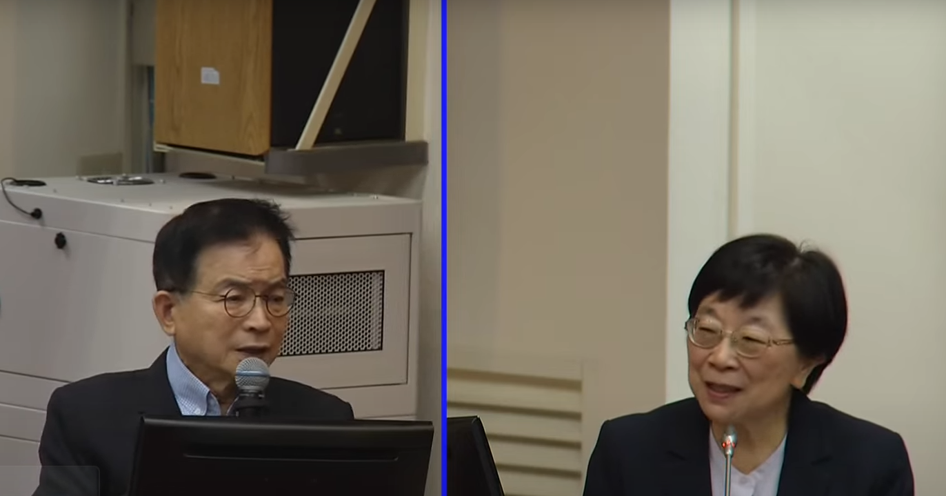 國民黨立委賴士葆(左)、財政部次長李慶華(右)。(翻攝國會頻道)