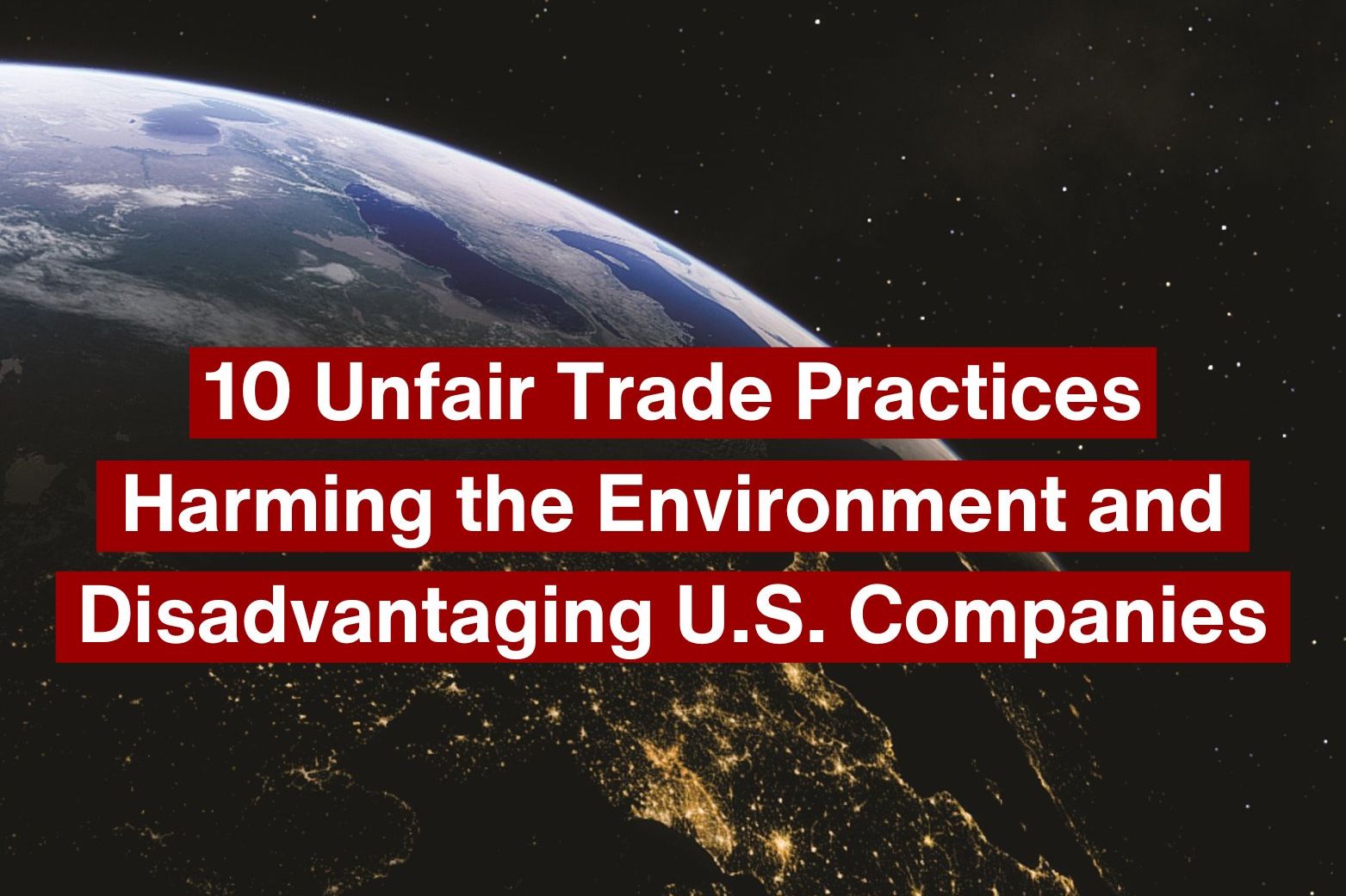 美列10項損害環境不公平貿易，點名中國墨西哥等國。 (圖:X@USTradeRep)