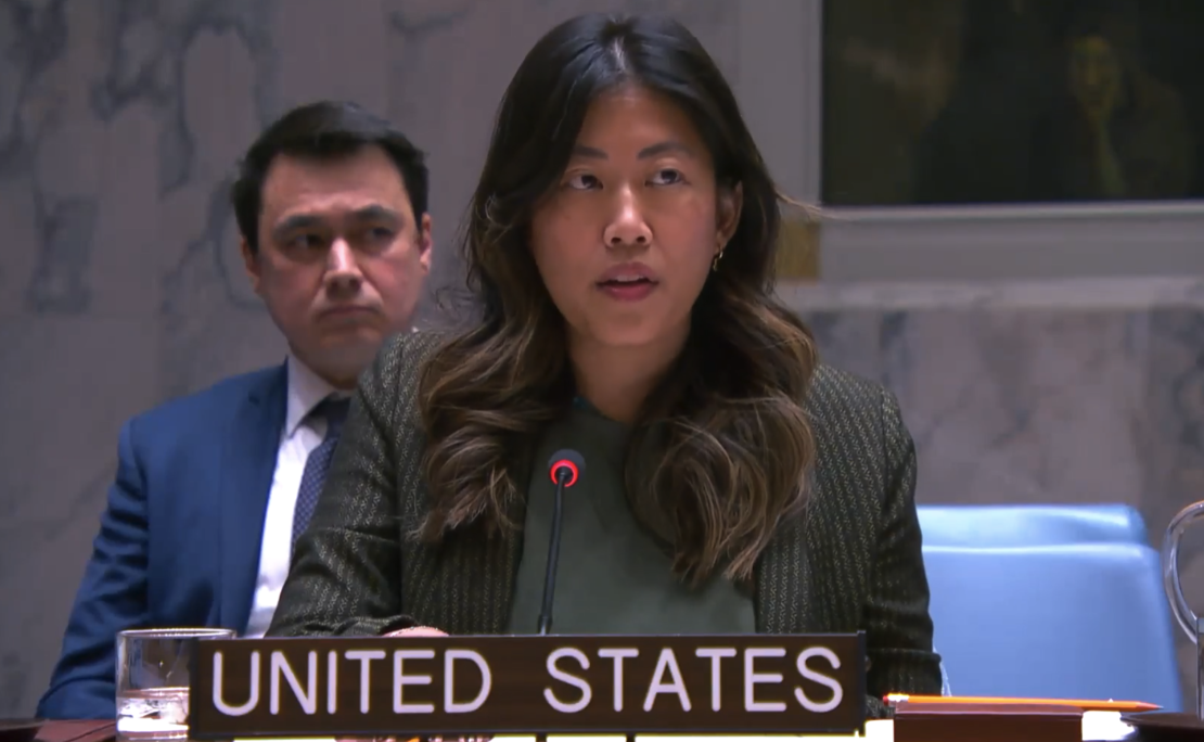 美國駐聯合國副政治參事吳婷（Ting Wu，音譯）。 (圖:X@USUN)